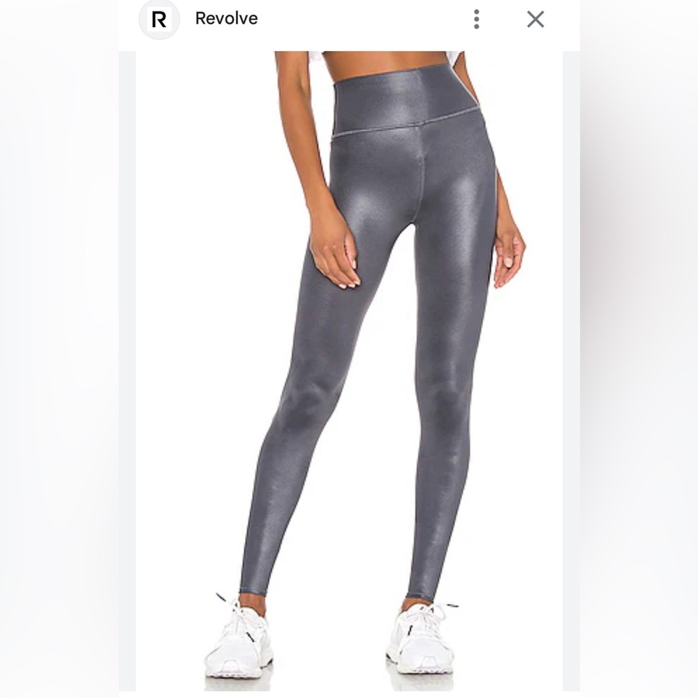 Alo airlift charcoal grey shimmer leggings